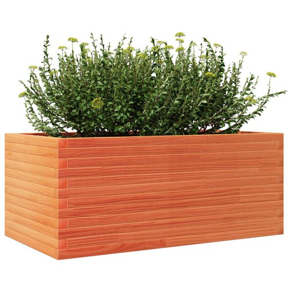 vidaXL Jardini&egrave;re cire marron 110x60x45,5 cm bois de pin massif