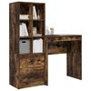 vidaXL Bureau avec tiroir 2 pcs Ch&ecirc;ne fum&eacute;