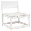 vidaXL Canap&eacute;s de jardin avec coussins 2pcs blanc bois de pin massif