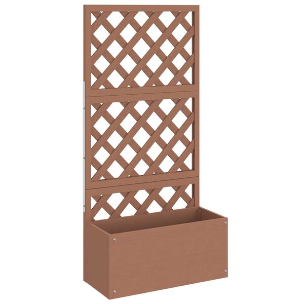 vidaXL Jardini&egrave;re en treillis Marron 65x33x135 cm WPC