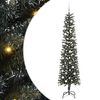 vidaXL Sapin de No&euml;l artificiel Vert 210 cm PVC, plastique et acier
