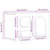 vidaXL Meuble TV Blanc brillant 60 x 35 x 40 cm Bois d'ing&eacute;nierie
