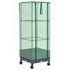 vidaXL Jardini&egrave;re de jardin avec couverture de serre et roues PP