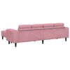 vidaXL Canap&eacute; de salon 3 pcs Rose