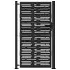 vidaXL Porte de Jardin Noir 110 x 205 cm Acier enduit de poudre