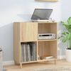 vidaXL Armoire &agrave; disques ch&ecirc;ne sonoma 84,5x38x89 cm bois d'ing&eacute;nierie