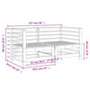 vidaXL Canap&eacute;s d'angle de jardin 2 pcs gris bois de pin massif