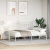 vidaXL Cadre de lit de jour Blanc 75 x 190 cm Acier