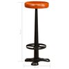 vidaXL Chaises de bar lot de 2 cuir v&eacute;ritable