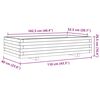 vidaXL Jardini&egrave;re 110x60x26,5 cm bois de pin massif