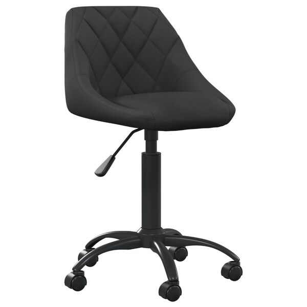 vidaXL Chaise de bureau Noir Velours