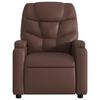 vidaXL Fauteuil de massage inclinable électrique marron similicuir