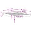 vidaXL Cadre de lit 2 pcs Sonoma 152 x 203 cm Bois d'ing&eacute;nierie