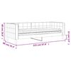 vidaXL Lit de jour avec matelas vert fonc&eacute; 80x200 cm velours