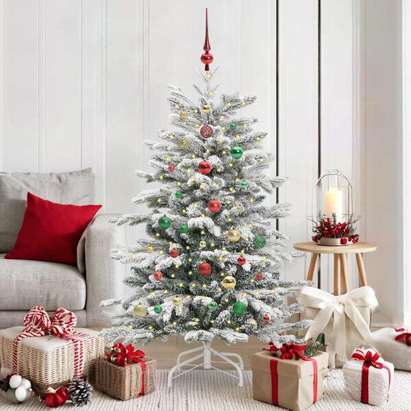 vidaXL Sapin de No&euml;l Artificiel &agrave; Branches Articul&eacute;es Blanc 150 cm