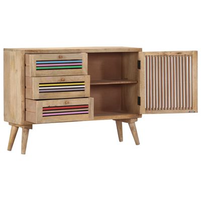 vidaXL Buffet 100 x 30 x 75 cm Bois de manguier massif