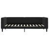 vidaXL Lit de repos sans matelas noir 100x200 cm velours