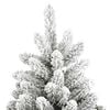vidaXL Sapin de No&euml;l artificiel Vert et blanc 270 cm PVC et m&eacute;tal