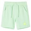 vidaXL Short pour enfants avec cordon de serrage vert vif 128