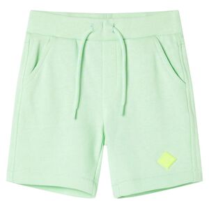 vidaXL Short pour enfants avec cordon de serrage vert vif 128