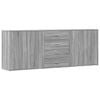 vidaXL Buffets 3 pcs Sonoma gris Bois d'ing&eacute;nierie