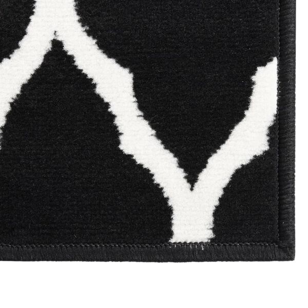 vidaXL Tapis BCF Noir et blanc 100x150 cm