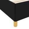 vidaXL Cadre de lit avec matelas Noir 160 x 200 cm tissu