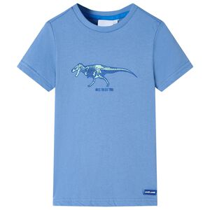 vidaXL T-shirt pour enfants bleu moyen 104