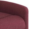 vidaXL Fauteuil inclinable &eacute;lectrique rouge bordeaux tissu