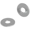 vidaXL Rondelles 2 pc Argent&eacute; 12 x 12 x 1,2 cm Fer