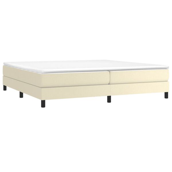 vidaXL Cadre de lit cr&egrave;me 200x200 cm similicuir