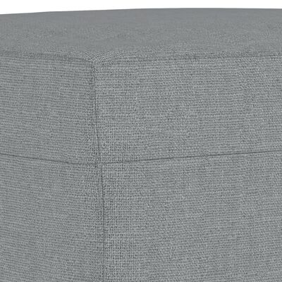 vidaXL Ensemble de canapés 3 pcs coussins gris clair tissu