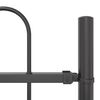 vidaXL Cl&ocirc;ture de jardin 6 pcs Gris 10,2 x 1 m Acier rev&ecirc;tu de poudre