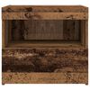 vidaXL Cabinet de chevet avec tiroir 2 pcs Bois ancien 50 x 40 x 45 cm