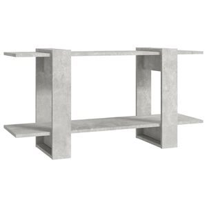 vidaXL Biblioth&egrave;que Gris b&eacute;ton 100x30x51 cm bois d'ing&eacute;nierie