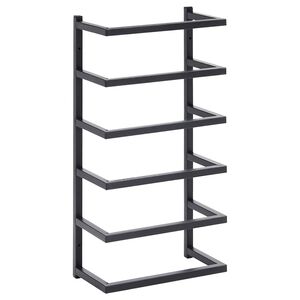 vidaXL Porte-serviette Noir 24x12x48 cm Acier