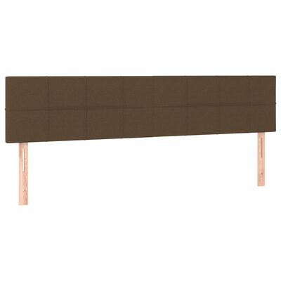 vidaXL Sommier à lattes de lit avec matelas Marron foncé 180x200 cm