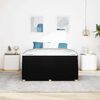 vidaXL Cadre de lit avec matelas avec matelas Noir 160 x 200 cm tissu