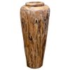vidaXL Vase de d&eacute;coration 40 x 100 cm Bois de teck solide
