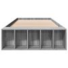 vidaXL Cadre de lit sans matelas sonoma gris 75x190 cm