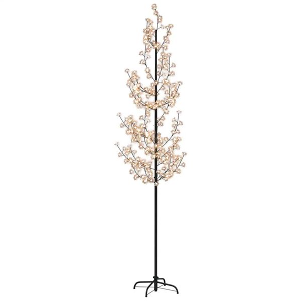 vidaXL Arbre à LED fleur de cerisier 368 LED Blanc chaud 300 cm