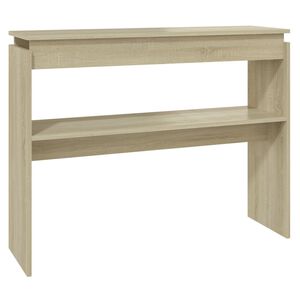 vidaXL Table console ch&ecirc;ne sonoma 102x30x80 cm bois d'ing&eacute;nierie