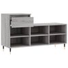 vidaXL Armoire &agrave; chaussures Sonoma gris 102x36x60 cm Bois d'ing&eacute;nierie