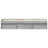 vidaXL Cadre de lit sans matelas sonoma gris 90x190 cm