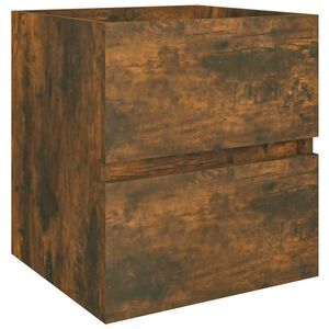 vidaXL Armoire d'&eacute;vier Ch&ecirc;ne fum&eacute; 41x38,5x45 cm Bois d'ing&eacute;nierie