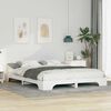 vidaXL Cadre de lit Blanc 160 x 220 cm Pin massif