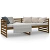 vidaXL Lit de jour sans matelas marron miel 80x200 cm bois pin massif