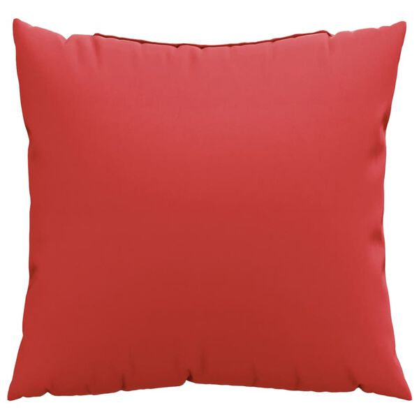 vidaXL Coussins d&eacute;coratifs lot de 4 rouge 40x40 cm tissu
