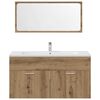 vidaXL Ensemble de meubles salle de bain 4 pcs bois d'ing&eacute;nierie
