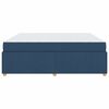 vidaXL Cadre de lit avec matelas Bleu 180 x 200 cm tissu